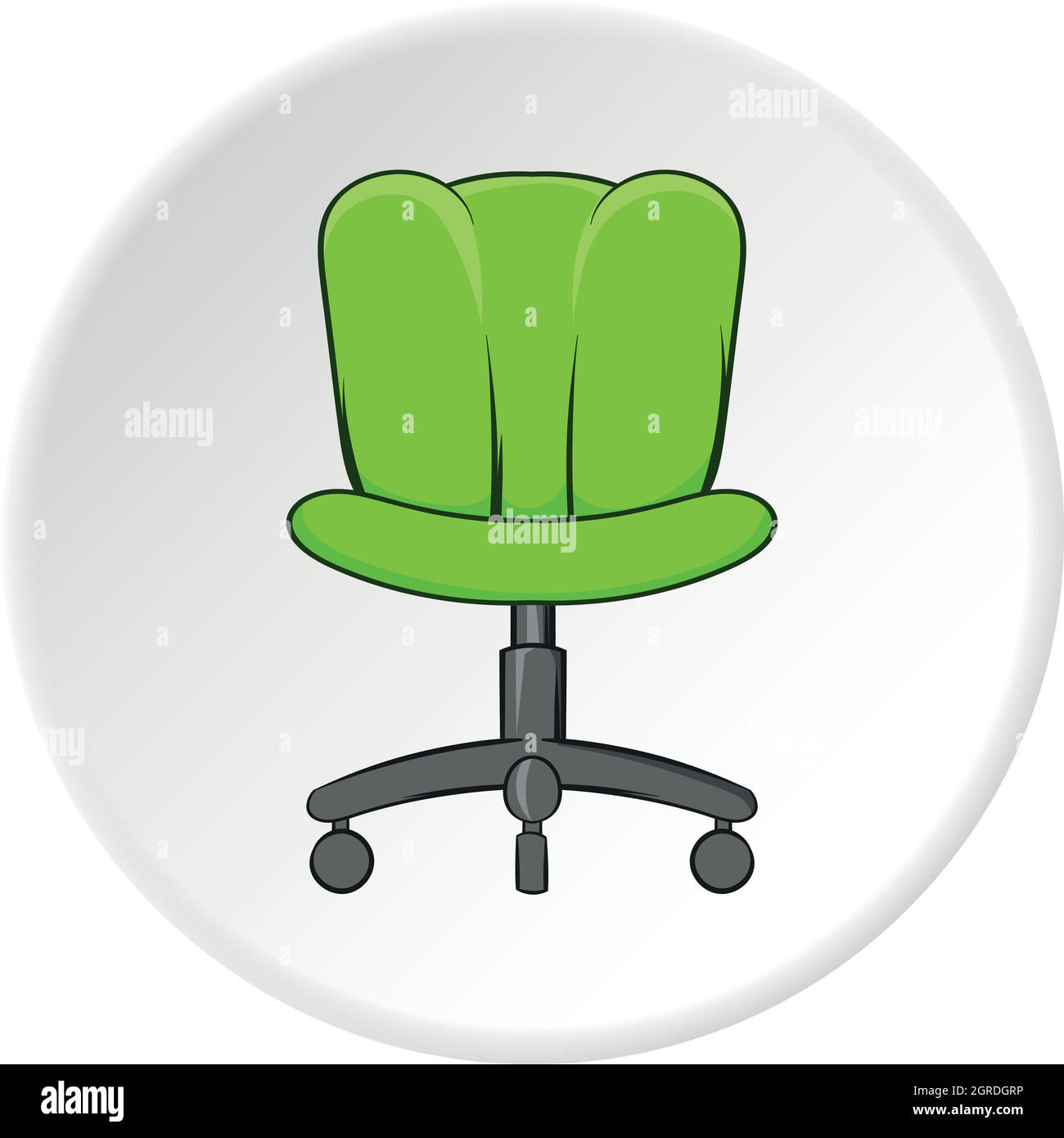 Silla de oficina, icono de estilo de dibujos animados Imagen Vector de  stock - Alamy