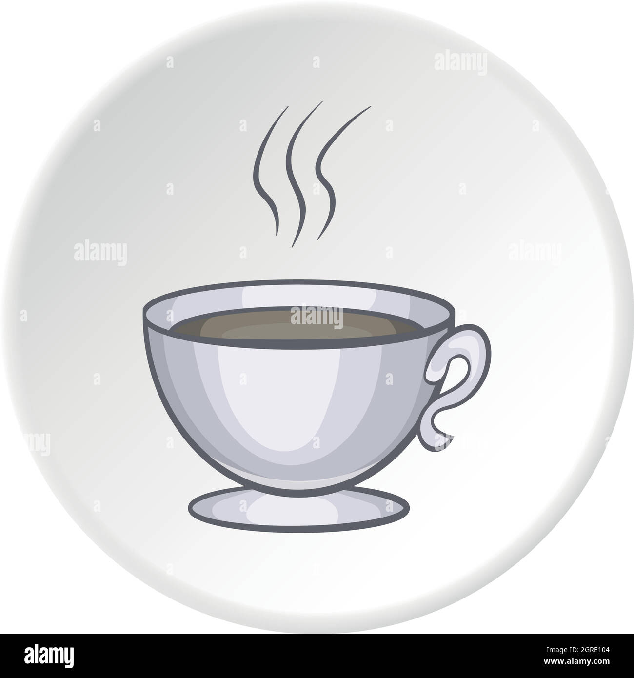 Taza de té dibujos animados vector ilustración té plano icono contorno