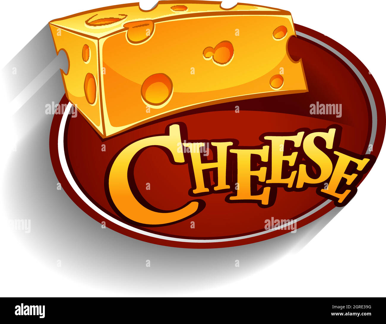 Anuncio de queso Imágenes vectoriales de stock - Alamy
