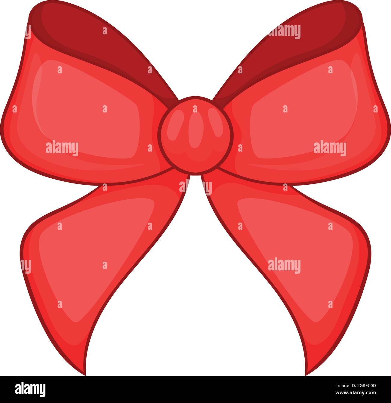Ilustración del lazo rojo Imagen Vector de stock - Alamy