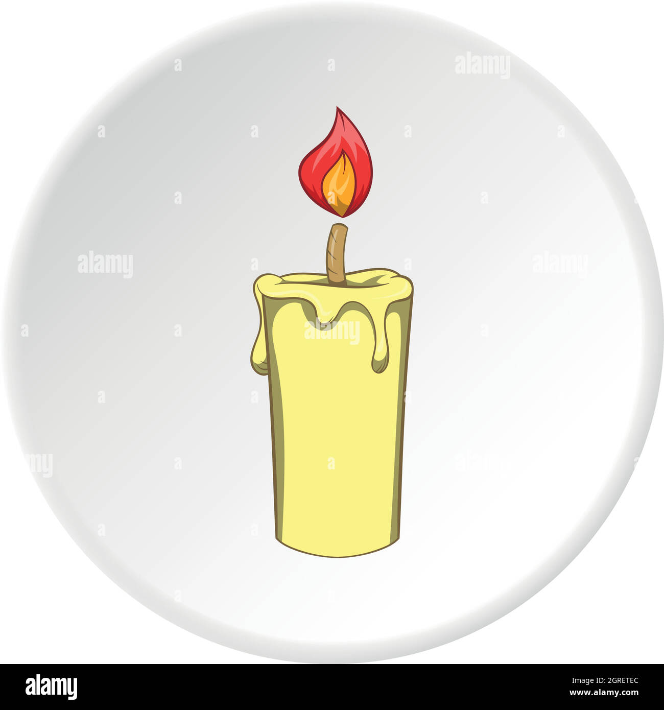 Icono de velas, estilo de dibujos animados Imagen Vector de stock - Alamy
