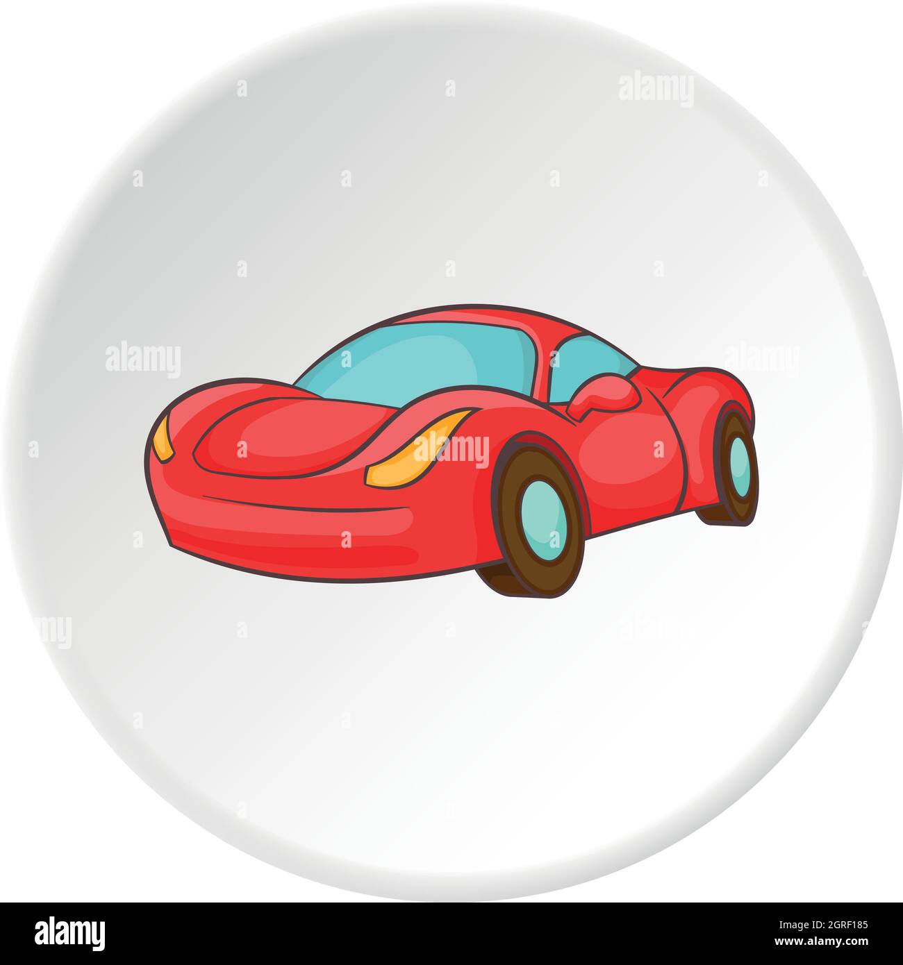 Icono de autos de carrera, estilo de dibujos animados Imagen Vector de  stock - Alamy