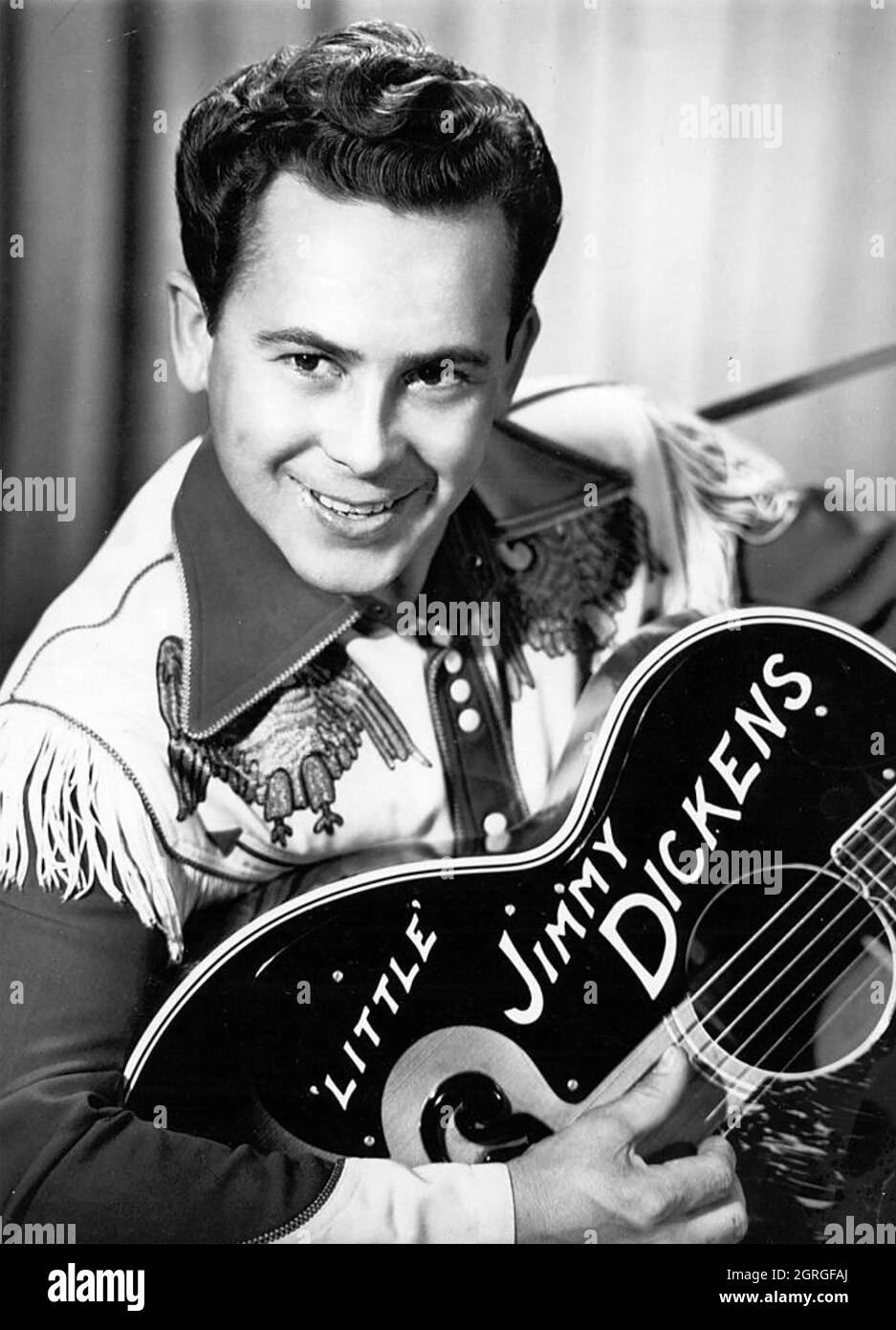 LITTLE JIMMY DICKENS (1920-2015) Foto promocional del cantante y compositor estadounidense de música country Foto de stock