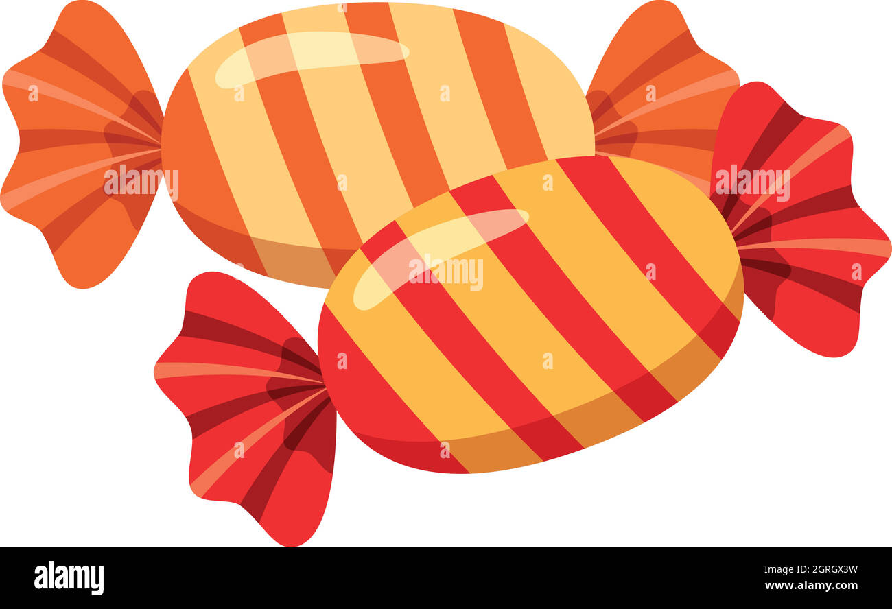 Icono de caramelos de colores, estilo de dibujos animados Imagen Vector de  stock - Alamy