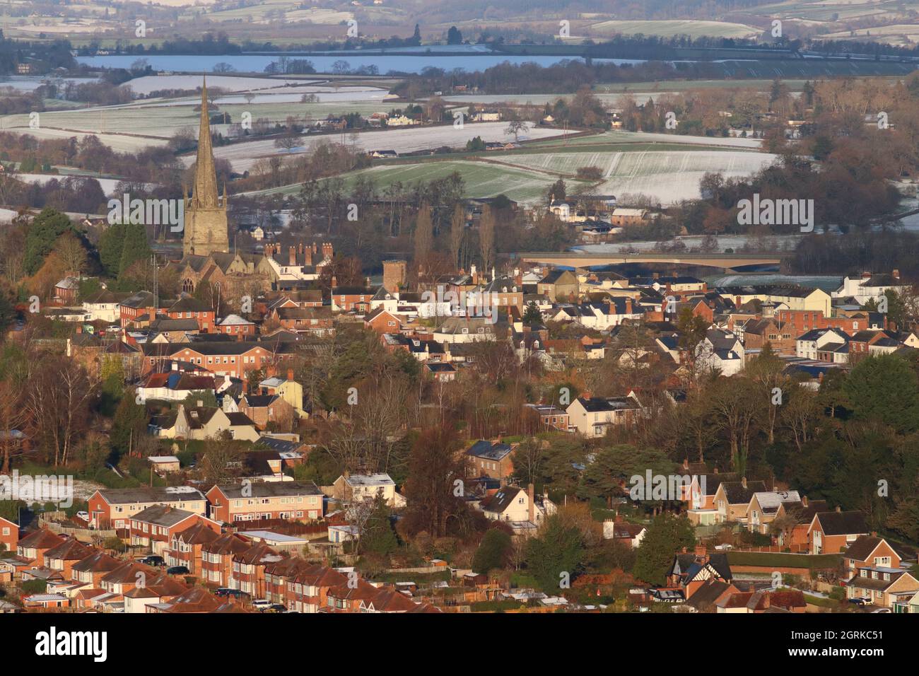 Ross en Wye, Herefordshire, Inglaterra Foto de stock