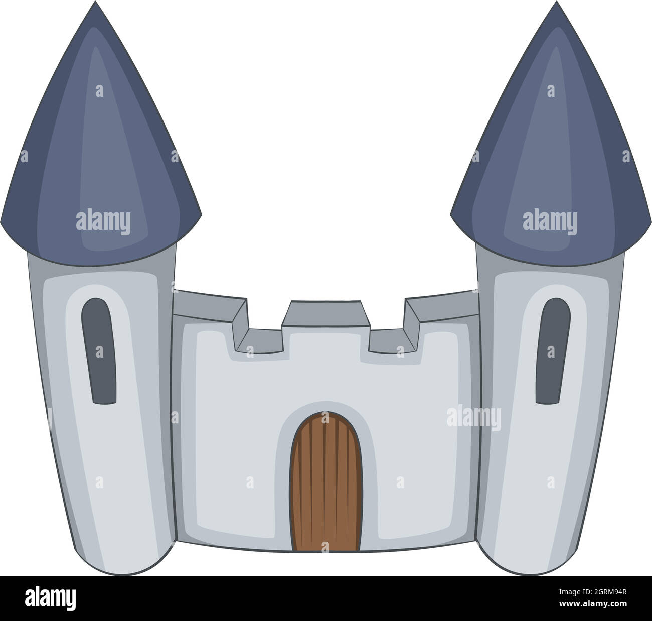 Icono de la fortaleza, del estilo de dibujos animados Imagen Vector de  stock - Alamy