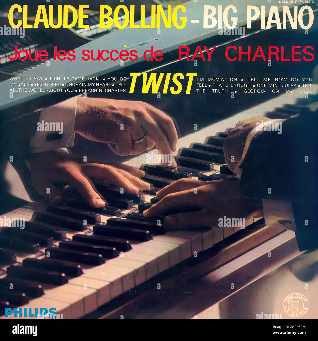 Claude Bolling Big Piano joue les succiès de Ray Charles LP - Vintage Vinyl  Record Cover Fotografía de stock - Alamy