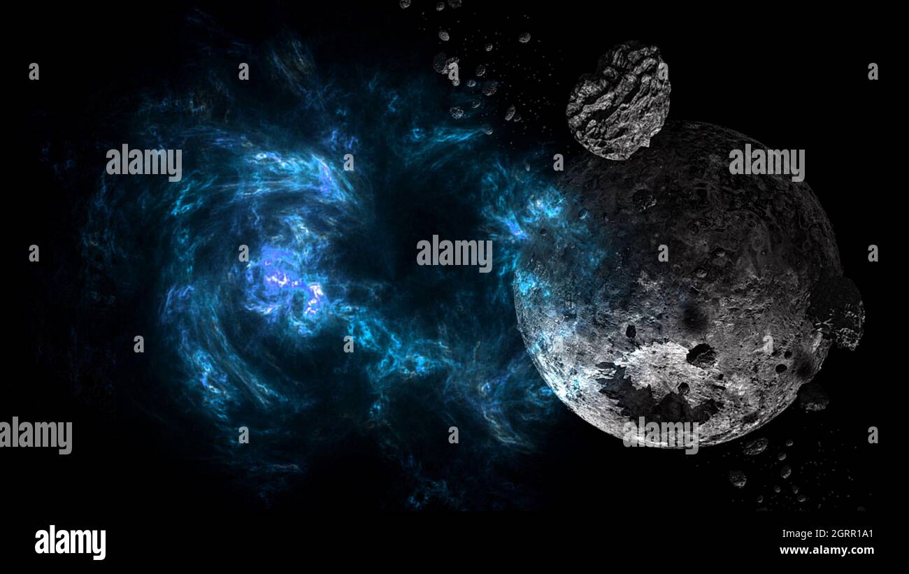 Planetas y Galaxias. Fondo de pantalla de ciencia ficción. La Astronomía es  el Estudio Científico del Universo Fotografía de stock - Alamy