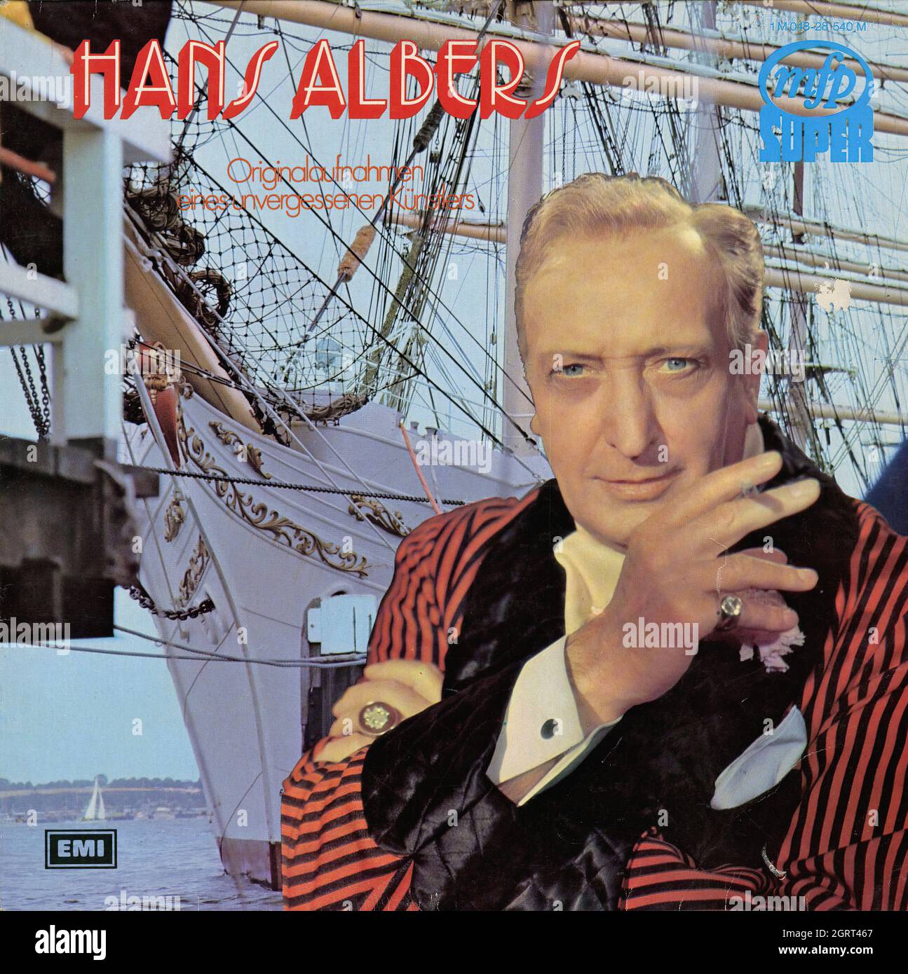 Hans Albers - Álbum Vinyl Vintage Foto de stock