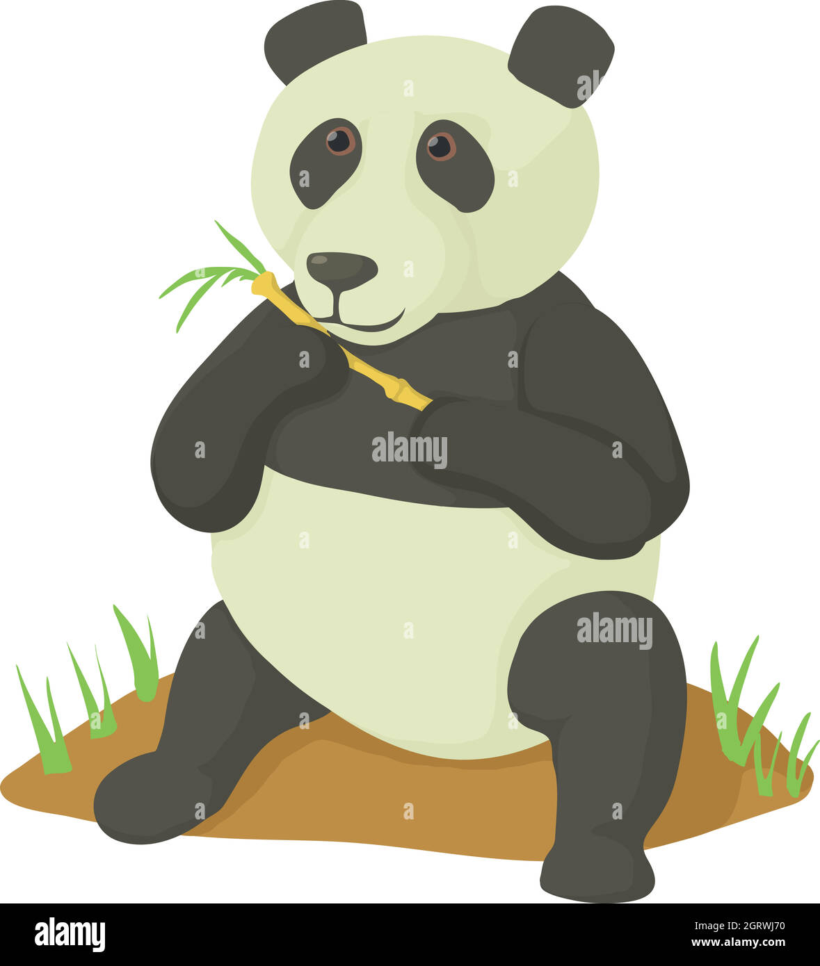 Lindo oso panda comiendo un poco de bambú sabroso. Super adorable Kawaii oso  amigo-para portátil, planificador, funda de teléfono, diario -  España