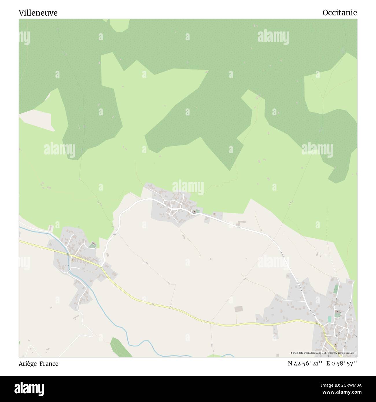 Villeneuve, Ariège, Francia, Occitanie, N 42 56' 21'', E 0 58' 57