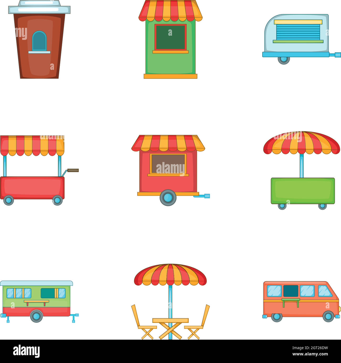 Juego de iconos de venta al por menor y de mercado, estilo de dibujos animados Imagen Vector de stock - Alamy Juego de iconos de venta al por menor y de mercado, estilo de dibujos animados Imagen Vector de stock - Alamy