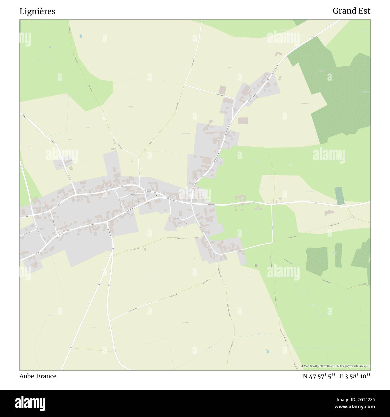Lignières, Aube, Francia, Grand Est, N 47 57' 5'', E 3 58' 10'', MAP