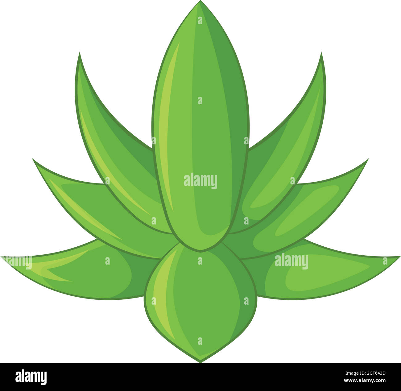 Gran icono de agave, estilo de dibujos animados Imagen Vector de stock -  Alamy