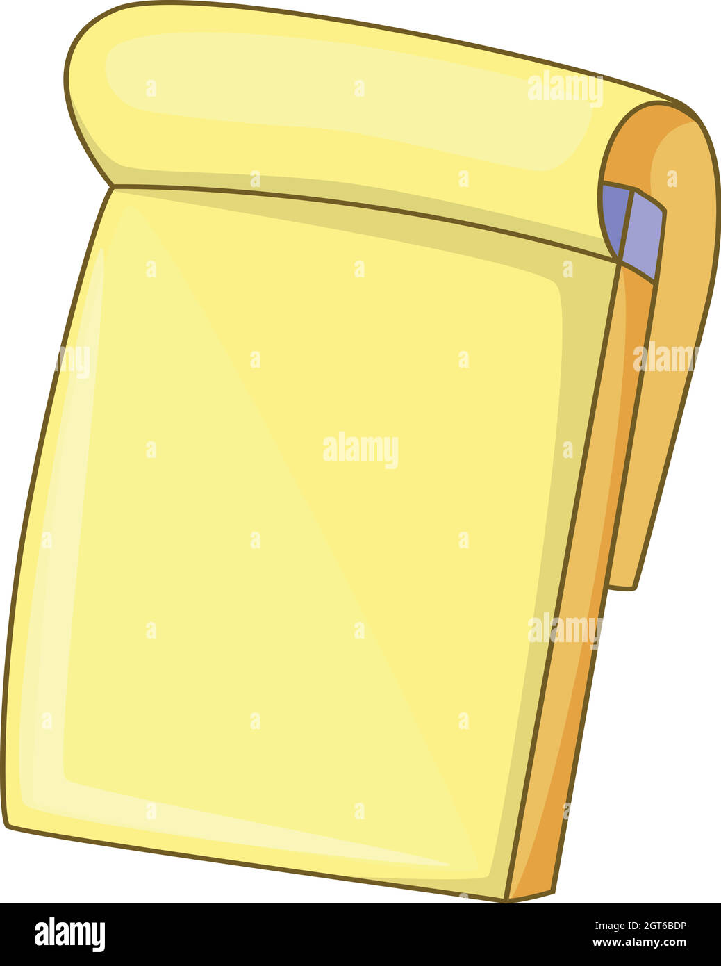 Icono de bloc de notas, del estilo de dibujos animados Imagen Vector de  stock - Alamy