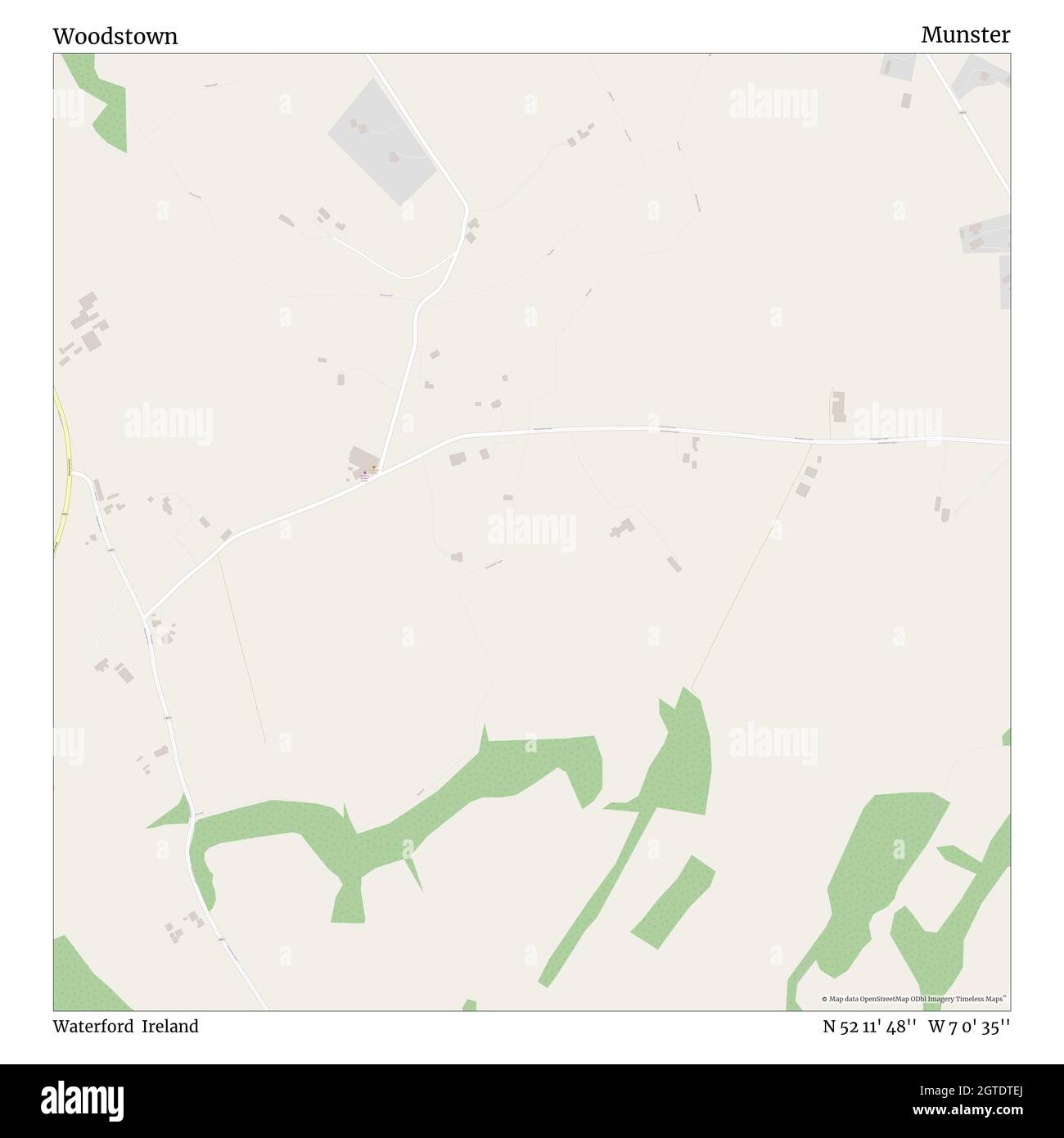 Mapa de woodstown Imágenes recortadas de stock Alamy