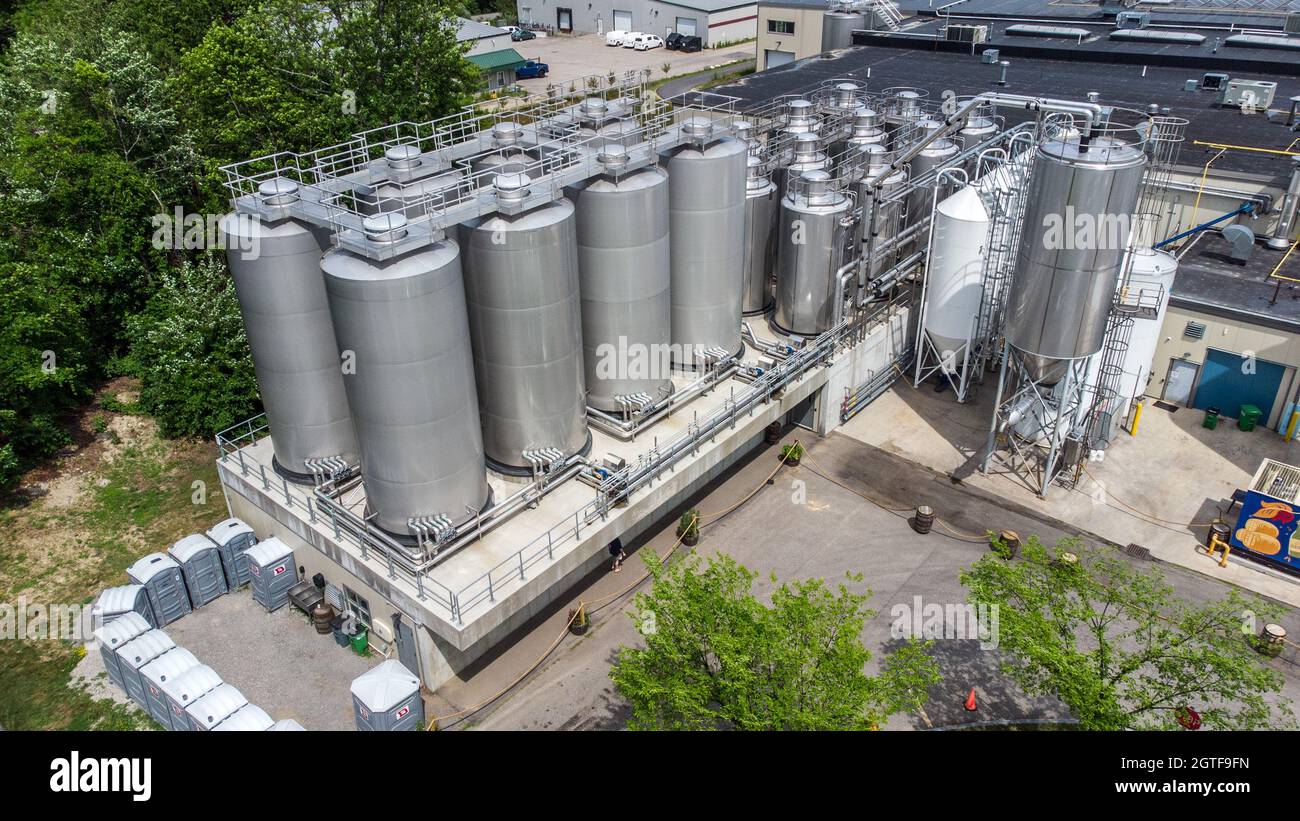 Allagash Brewing Company, Portland, Maine, EE.UU Foto de stock