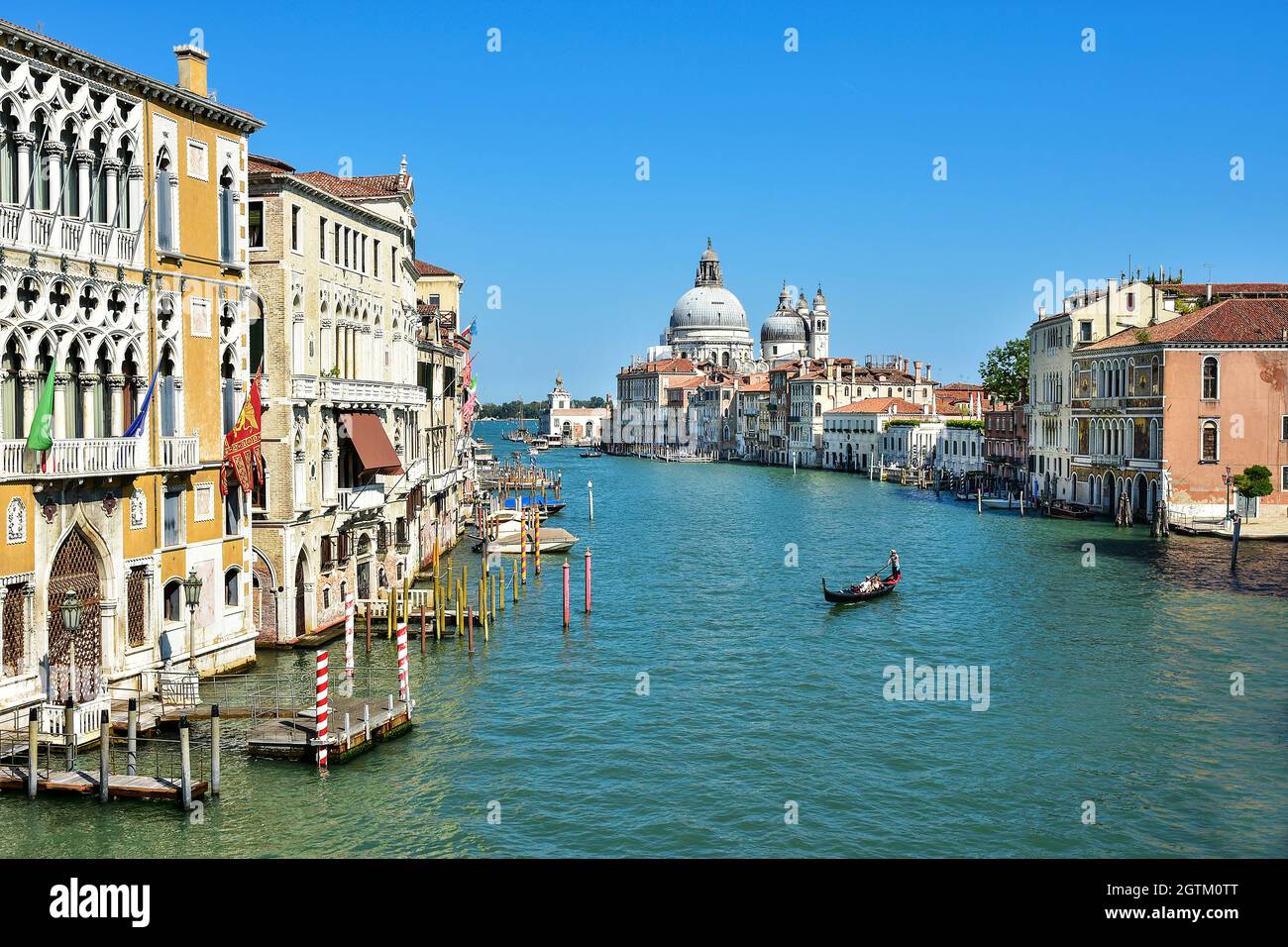 Hermosa vista panorámica de Venecia, Italia Foto de stock