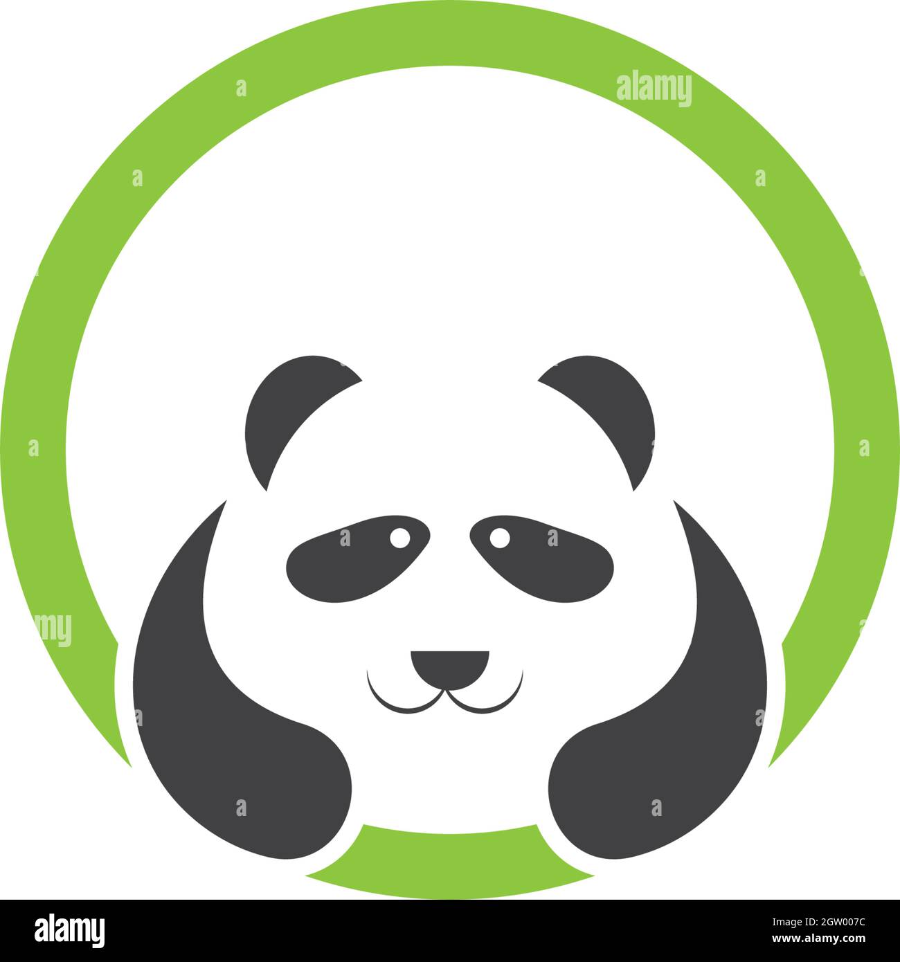 ilustración vectorial de plantilla de logotipo panda Ilustración del Vector