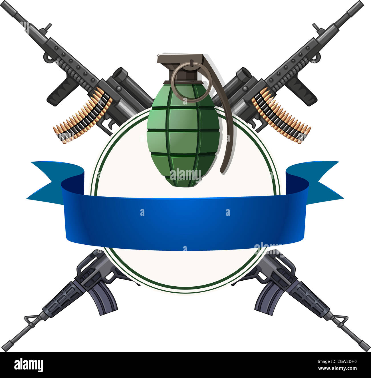 Diseño de logotipo con muchas armas Imagen Vector de stock - Alamy