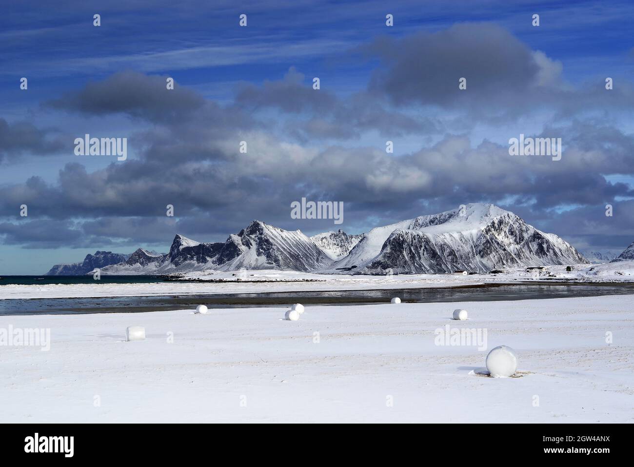 Vista panorámica de los Nevados contra Sky Foto de stock