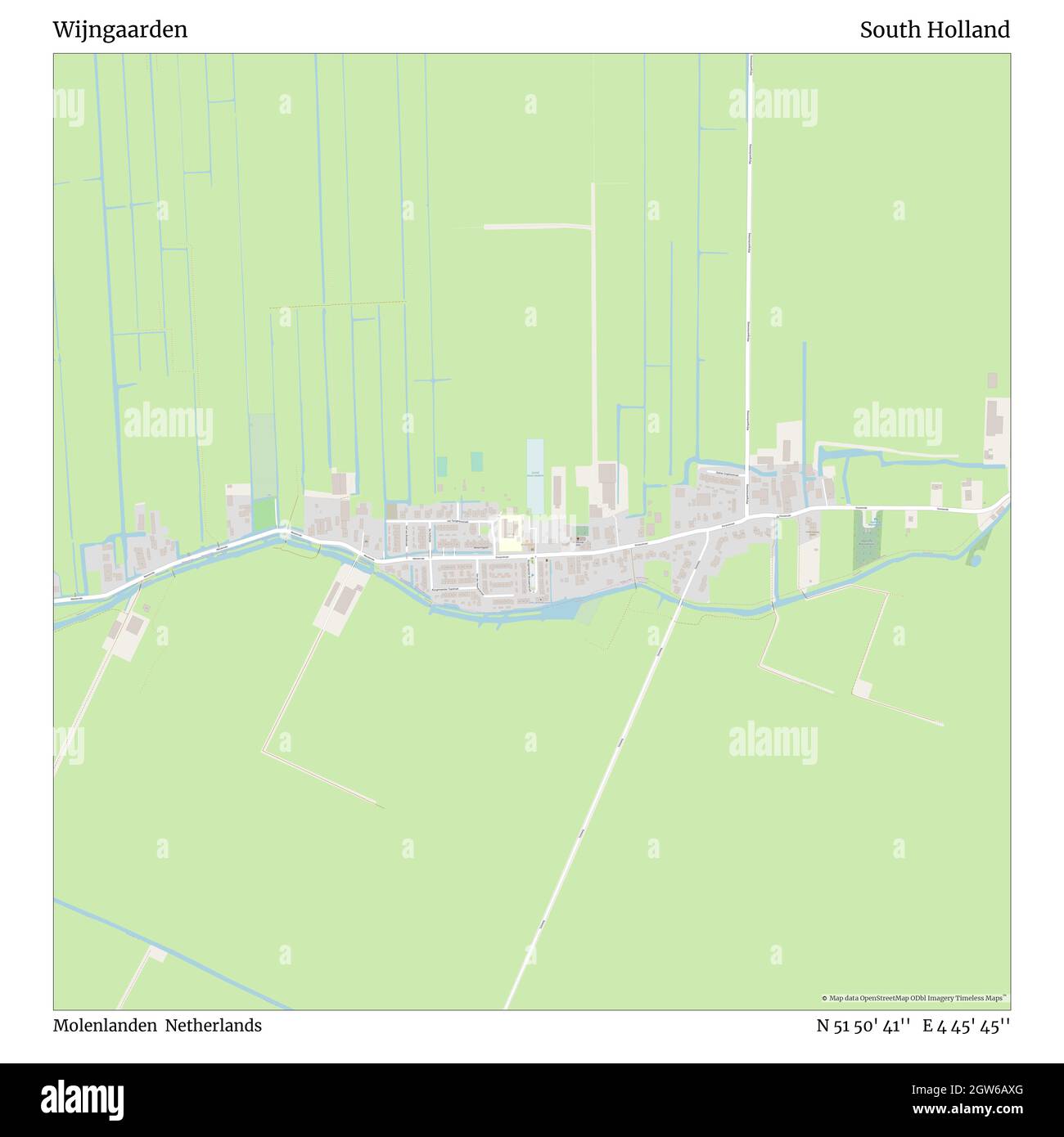 Wijngaarden, Molenlanden, Países Bajos, Holanda del Sur, N 51 50' 41'', E 4 45' 45'', MAP, Timeless Map publicado en 2021. Viajeros, exploradores y aventureros como Florence Nightingale, David Livingstone, Ernest Shackleton, Lewis y Clark y Sherlock Holmes se basaron en mapas para planificar viajes a los rincones más remotos del mundo, Timeless Maps está trazando la mayoría de los lugares del mundo, mostrando el logro de grandes sueños Foto de stock