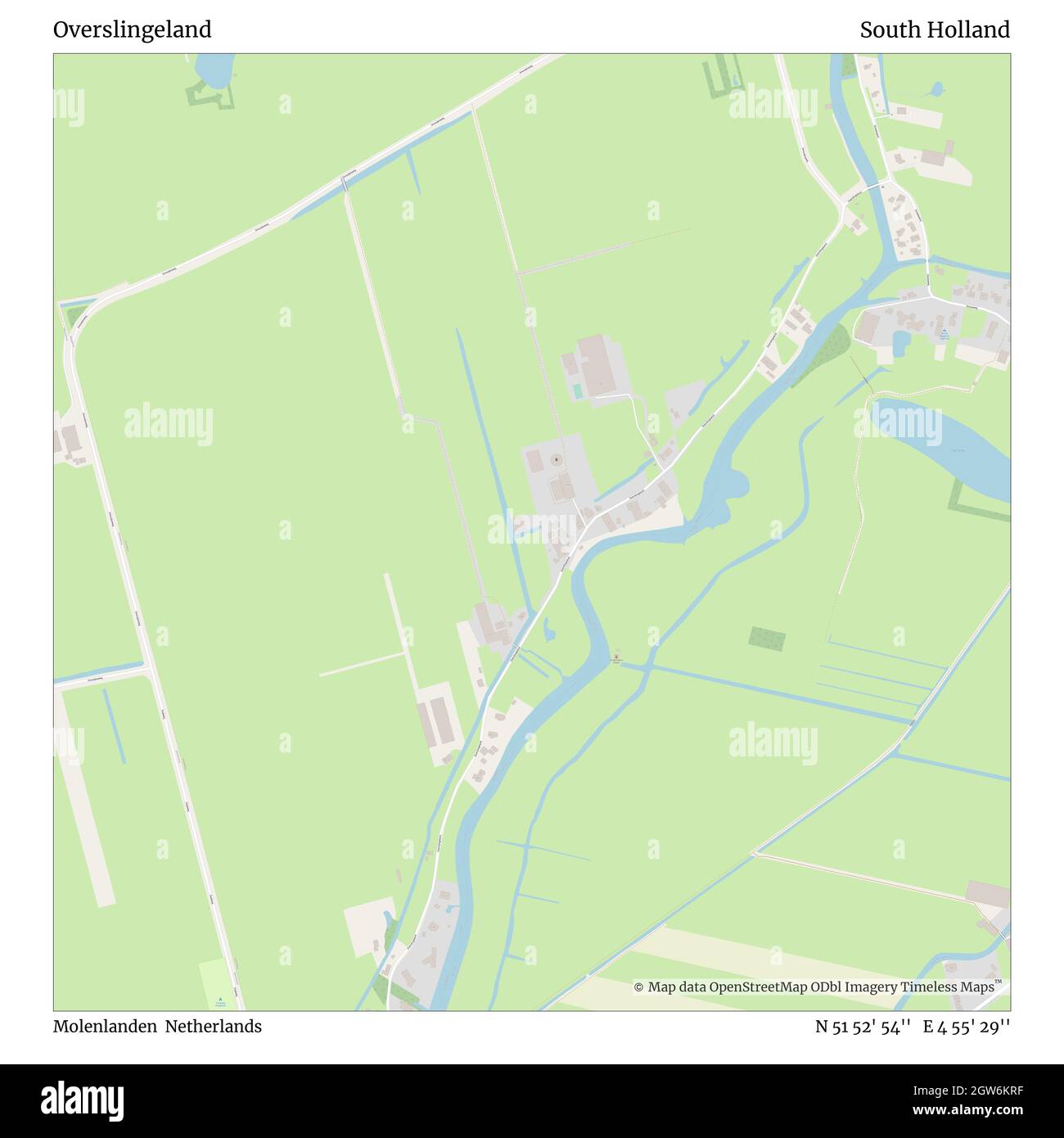 Overslingeland, Molenlanden, Países Bajos, Holanda del Sur, N 51 52' 54'', E 4 55' 29'', MAP, Timeless Map publicado en 2021. Viajeros, exploradores y aventureros como Florence Nightingale, David Livingstone, Ernest Shackleton, Lewis y Clark y Sherlock Holmes se basaron en mapas para planificar viajes a los rincones más remotos del mundo, Timeless Maps está trazando la mayoría de los lugares del mundo, mostrando el logro de grandes sueños Foto de stock