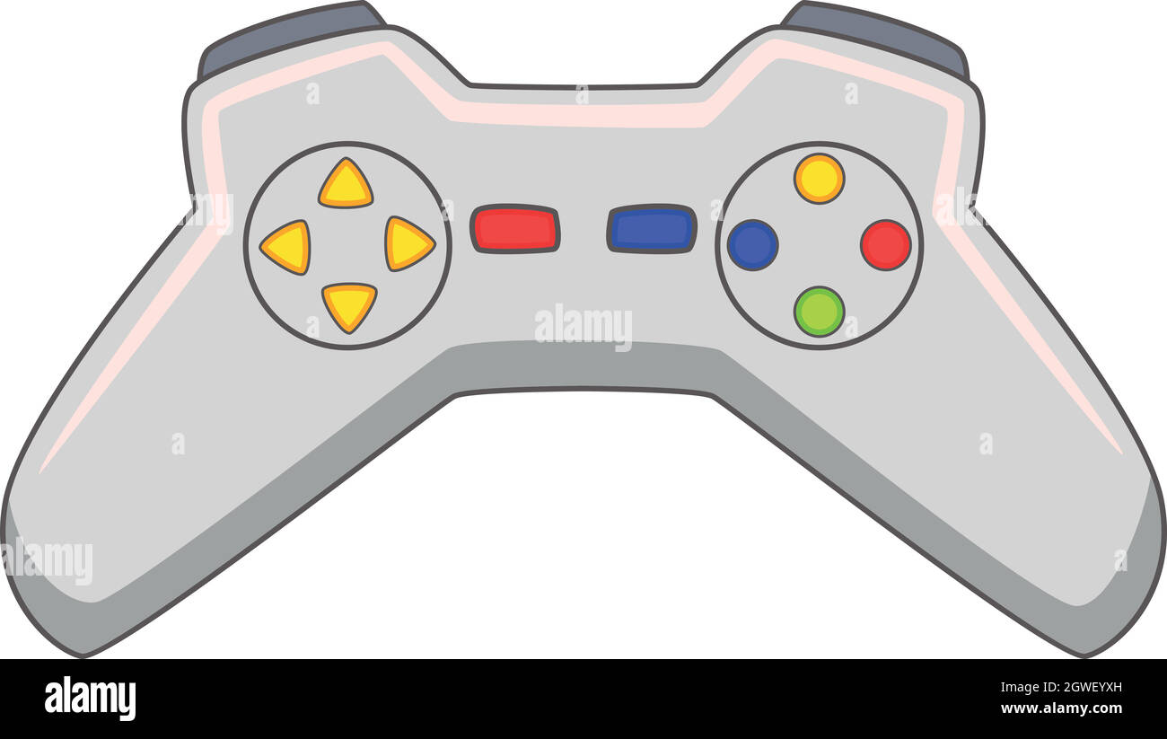 El icono del controlador de video juego, estilo de dibujos animados Imagen  Vector de stock - Alamy