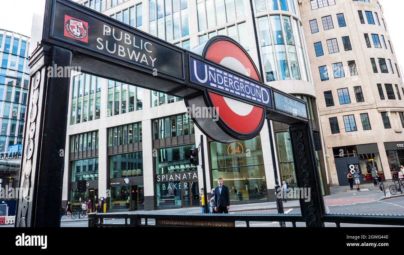 Metro de Londres Foto de stock