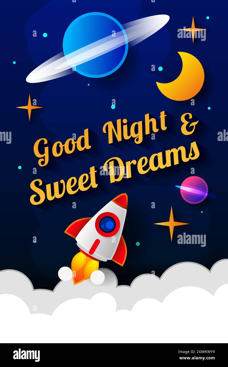 Ilustración vectorial del deseo buena noche sobre fondo azul oscuro del cielo con luna. Diseño de arte para web, sitio, publicidad, banner, póster, folleto, folleto Imagen Vector de stock - Alamy Ilustración vectorial del deseo buena noche sobre fondo azul oscuro del cielo con luna. Diseño de arte para web, sitio, publicidad, banner, póster, folleto, folleto Imagen Vector de stock - Alamy