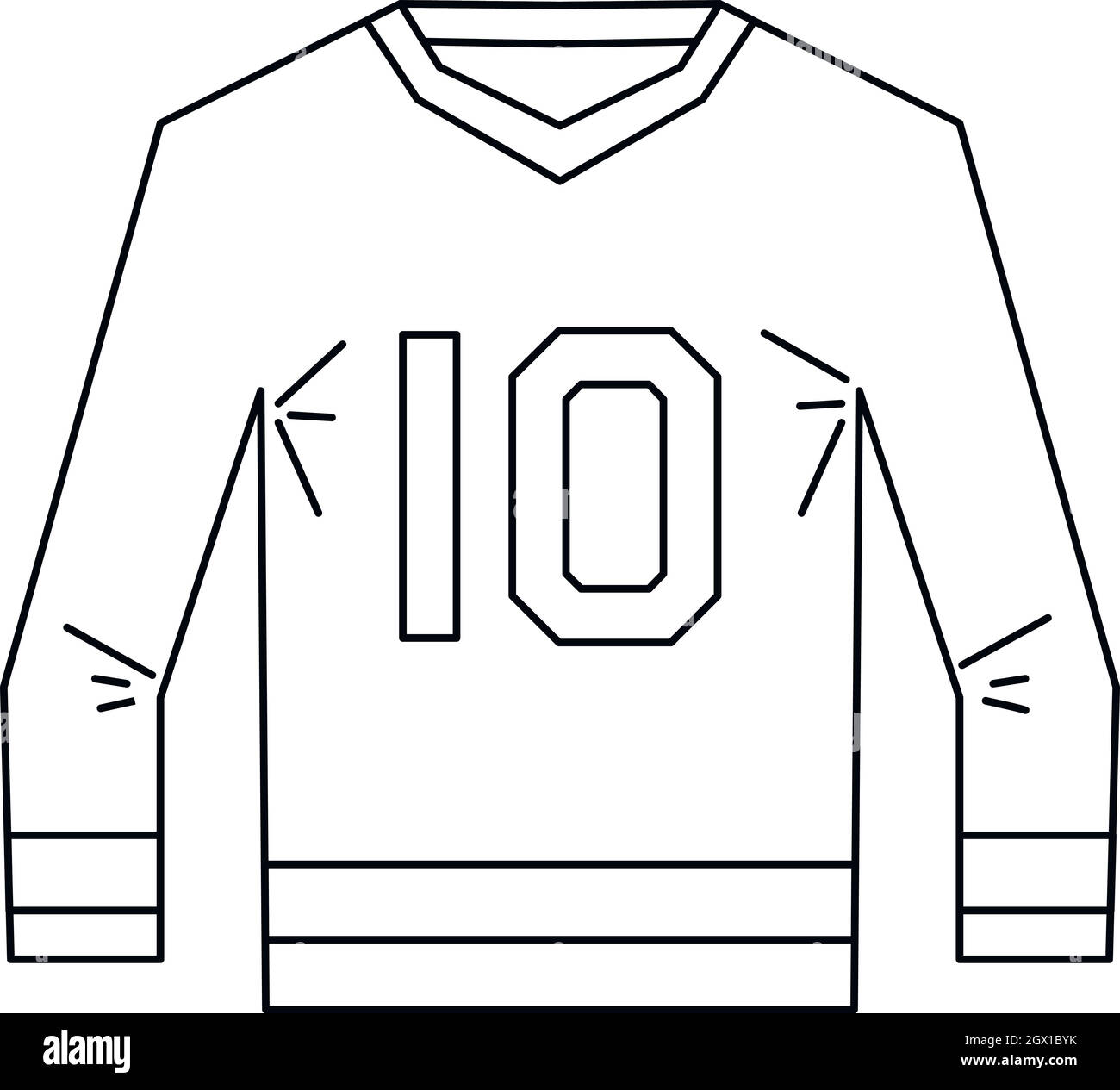 Number 10 shirt Imágenes vectoriales de stock - Alamy