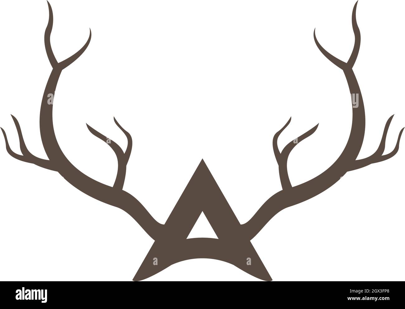 Deer,Antler ilustration logo vector template Ilustración del Vector