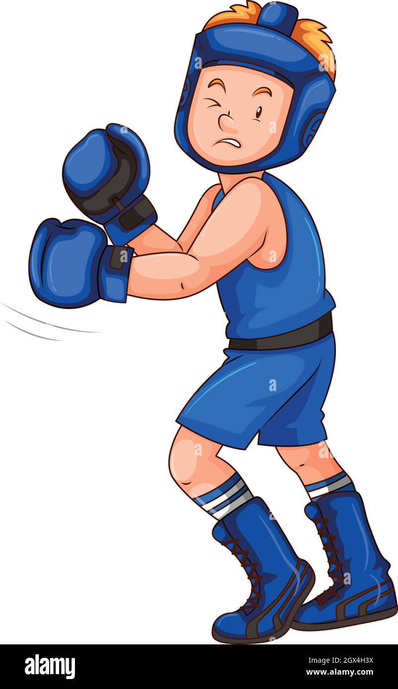 Disfraz de Boxeador Azul