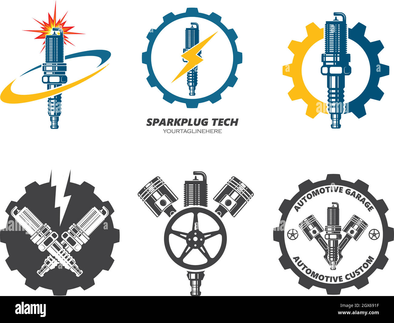 ilustración de vector de icono de sparkplug Imagen Vector de stock Alamy