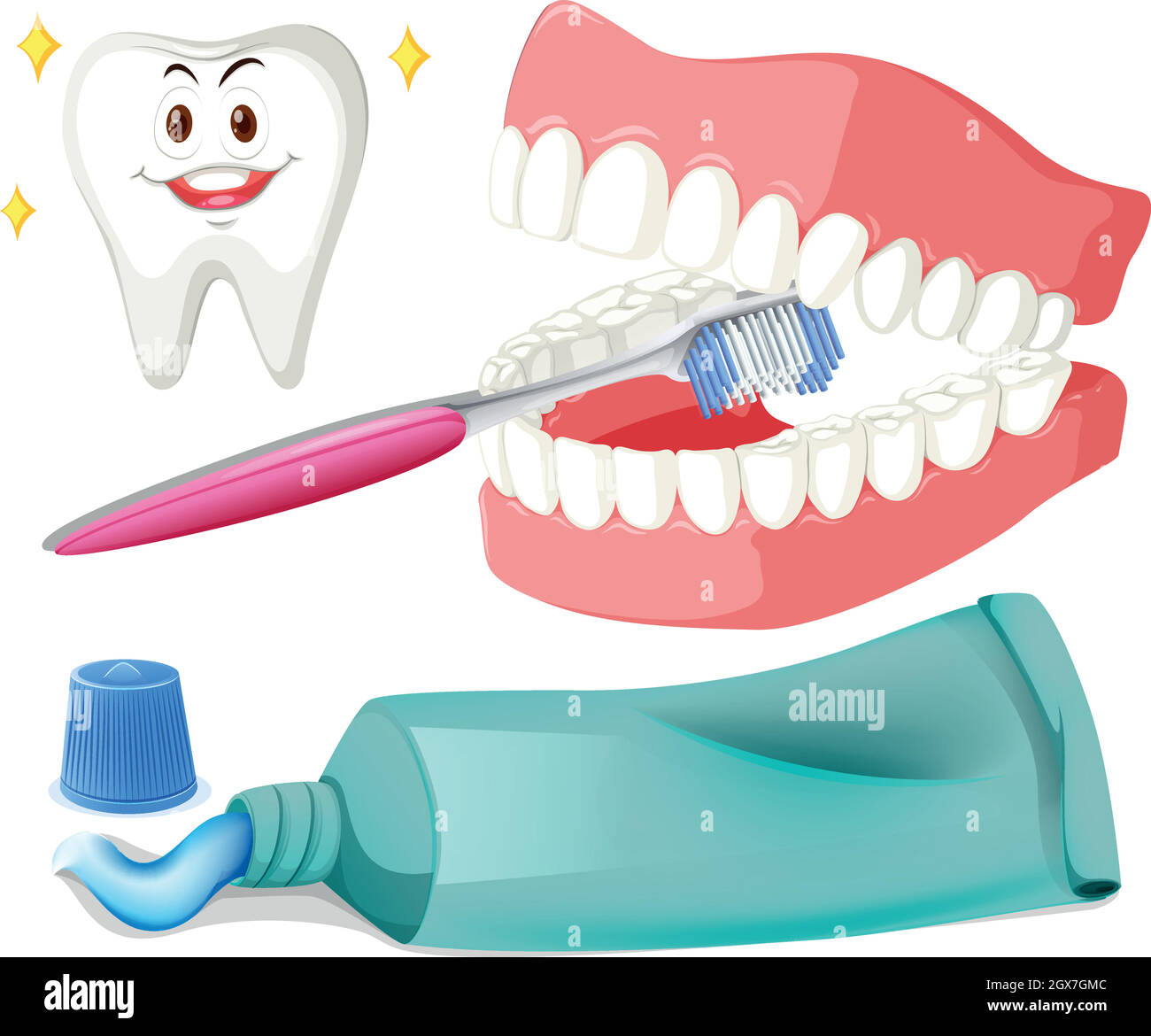 Lavarse los dientes dibujo fotografías e imágenes de alta resolución - Alamy