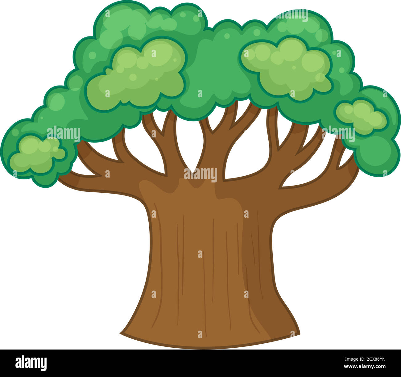 árbol con muchas ramas Imágenes vectoriales de stock - Alamy