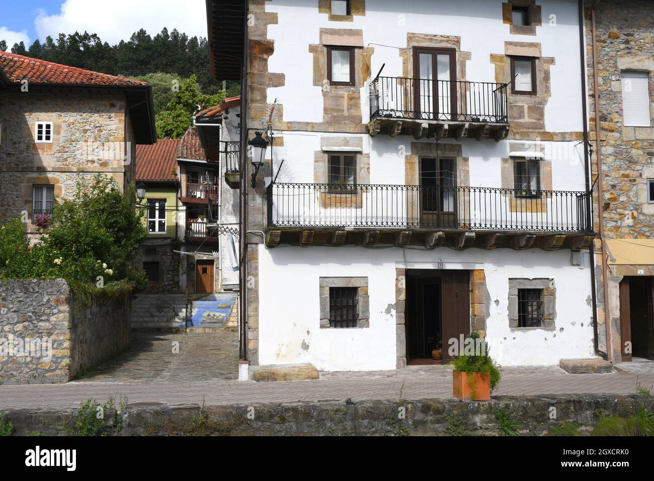 Municipio de Limpias. Cantabria, España. Foto de stock