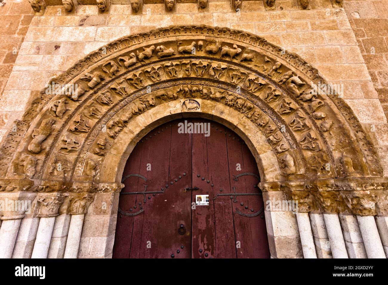Iglesia San Claudio de Olivares, Románico, siglo XII, Zamora, provincia de Zamora, Castilla y León, España, Europa. Foto de stock