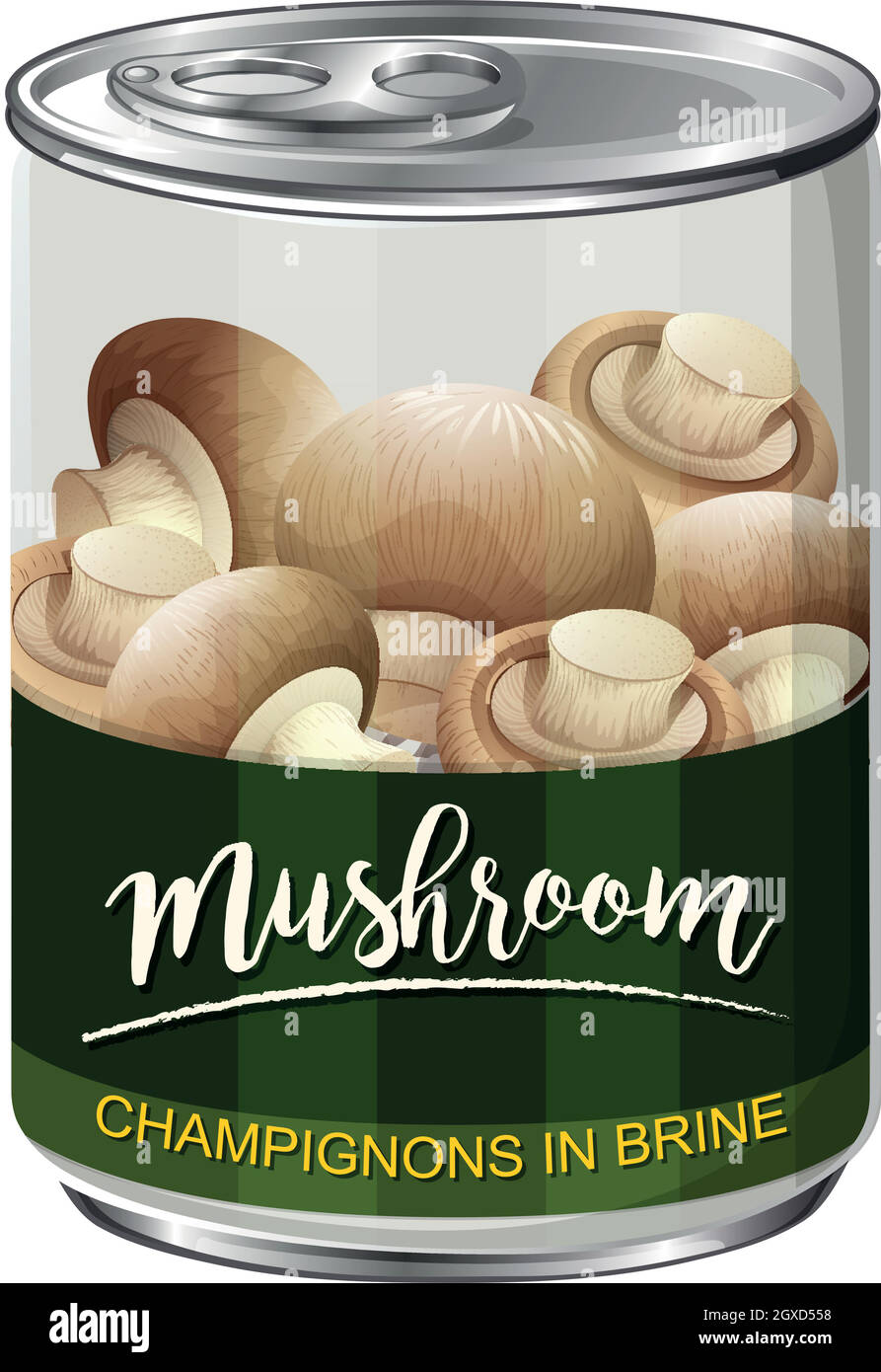 Un Tin de Mushroom Ilustración del Vector