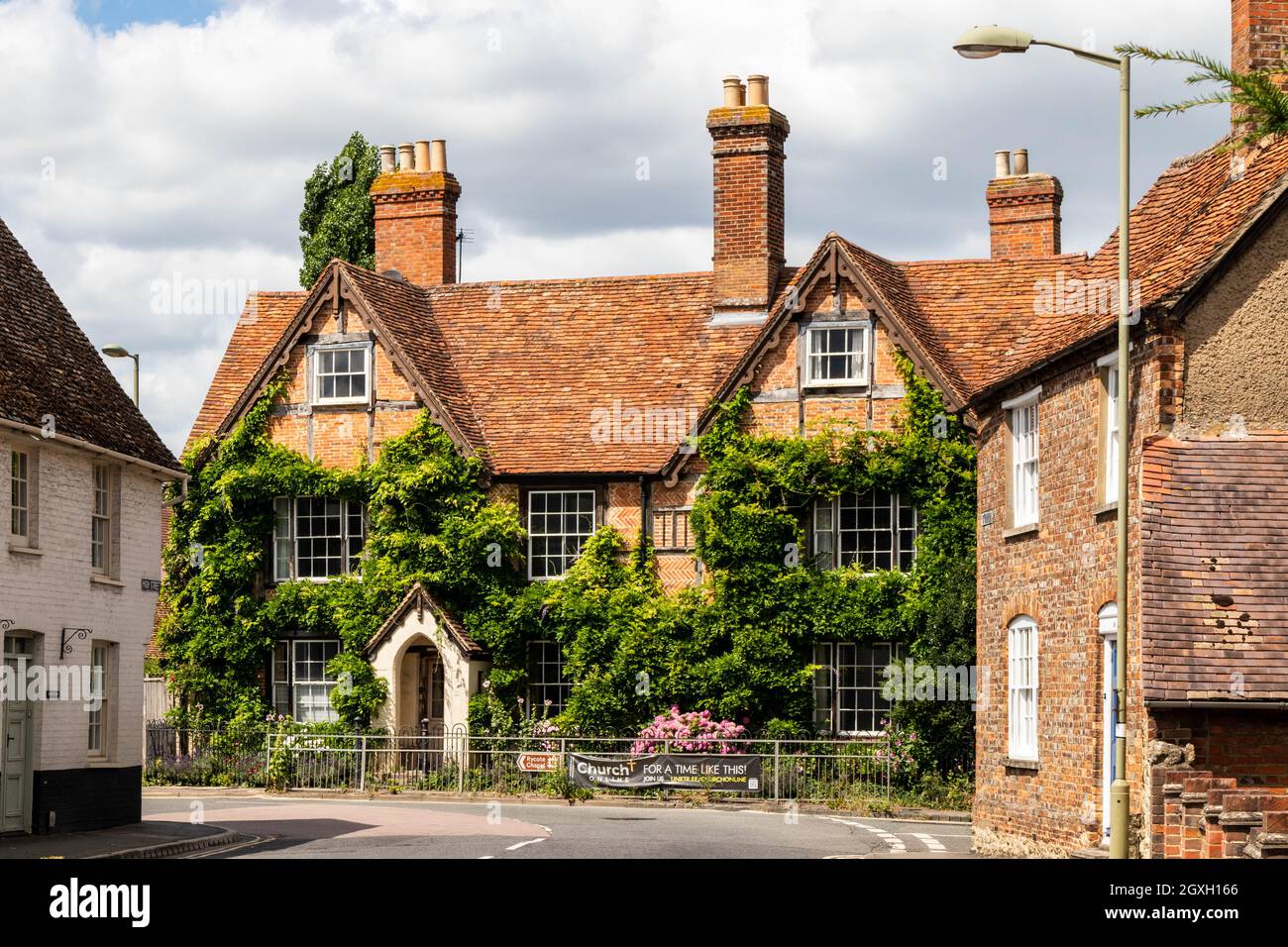 Arquitectura típica en Thame, Oxfordshire, Inglaterra, Reino Unido Foto de stock