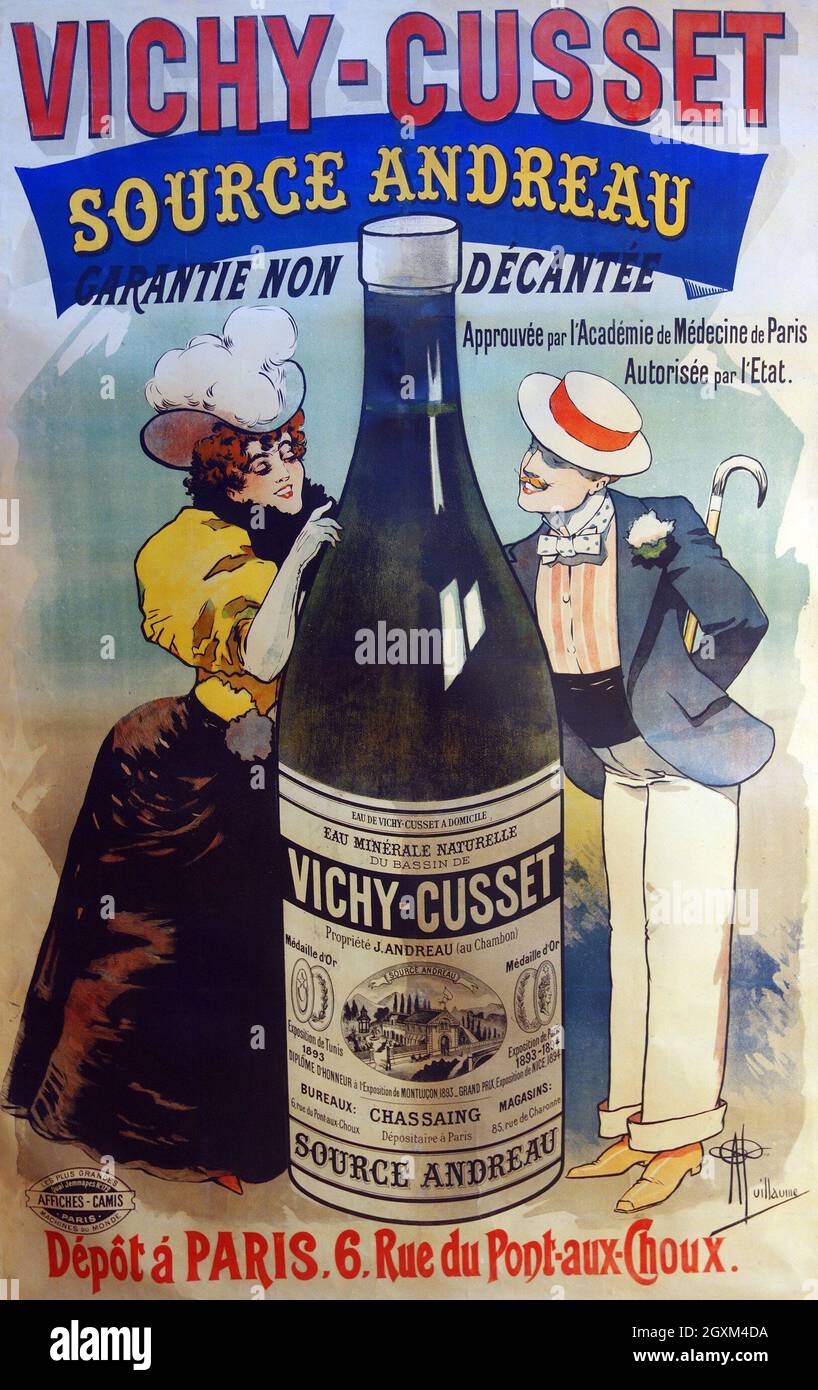 Vichy-Cusset Fuente Andreau Fotografía de stock - Alamy