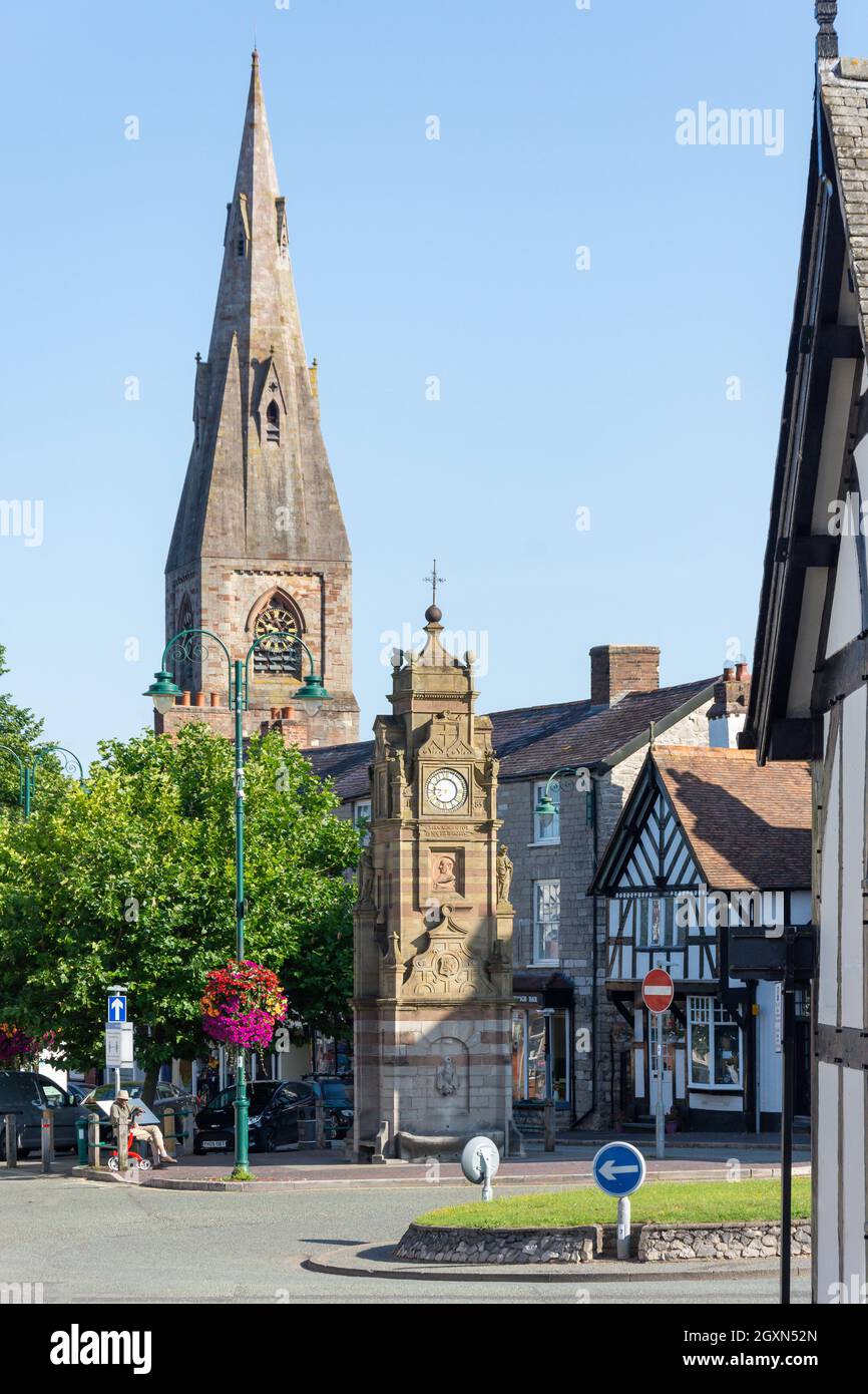 Catedral de San Pedro, Plaza de San Pedro, Ruthin (Rhuthun), Denbighshire (Sir Ddinbych), Gales, Reino Unido Foto de stock