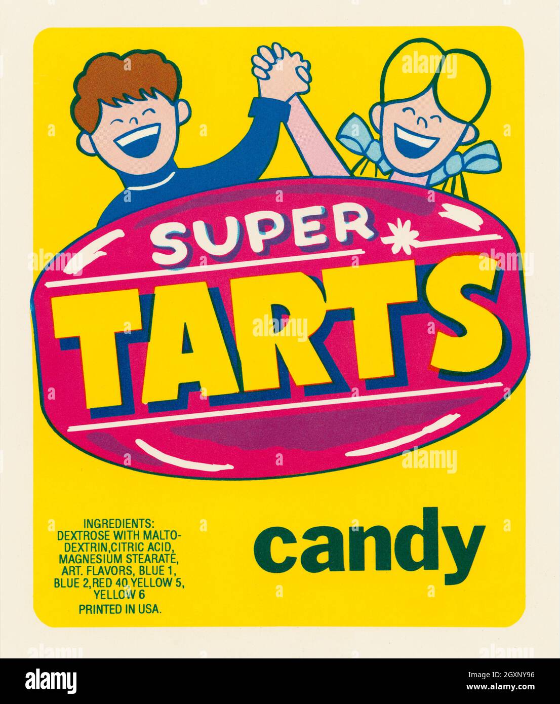 Super Tarts Candy Foto de stock