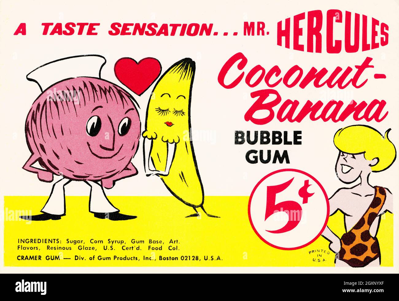 Sr. Hercules Coconut-Banana Foto de stock