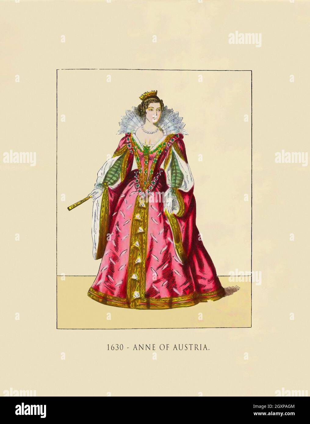 1630 Ana de Austria Foto de stock