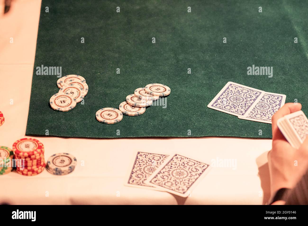 Imagen de Texas Holdem (poker). Ubicación del rodaje: Área metropolitana de Tokio Foto de stock