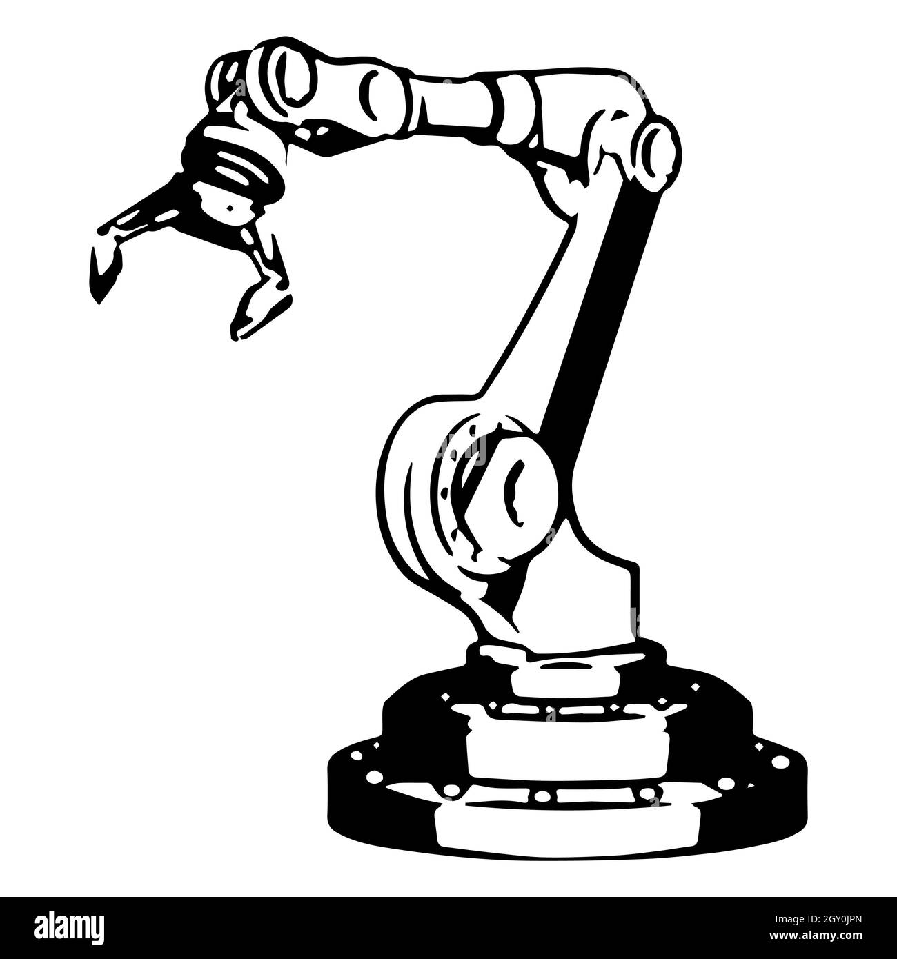 Mecanismo robótico Imágenes de stock en blanco y negro - Alamy