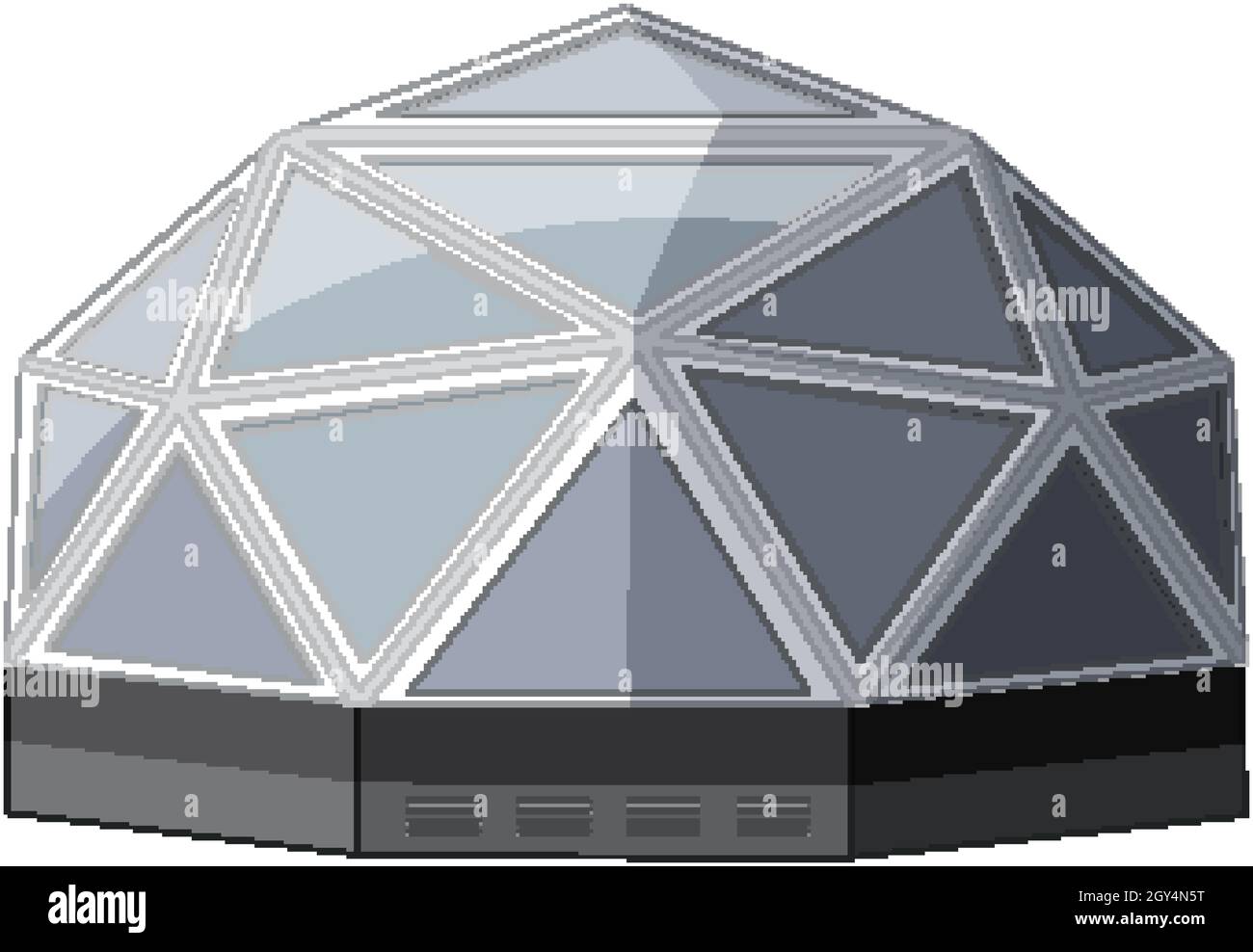 Space dome station on white background illustration Imagen Vector de stock  - Alamy