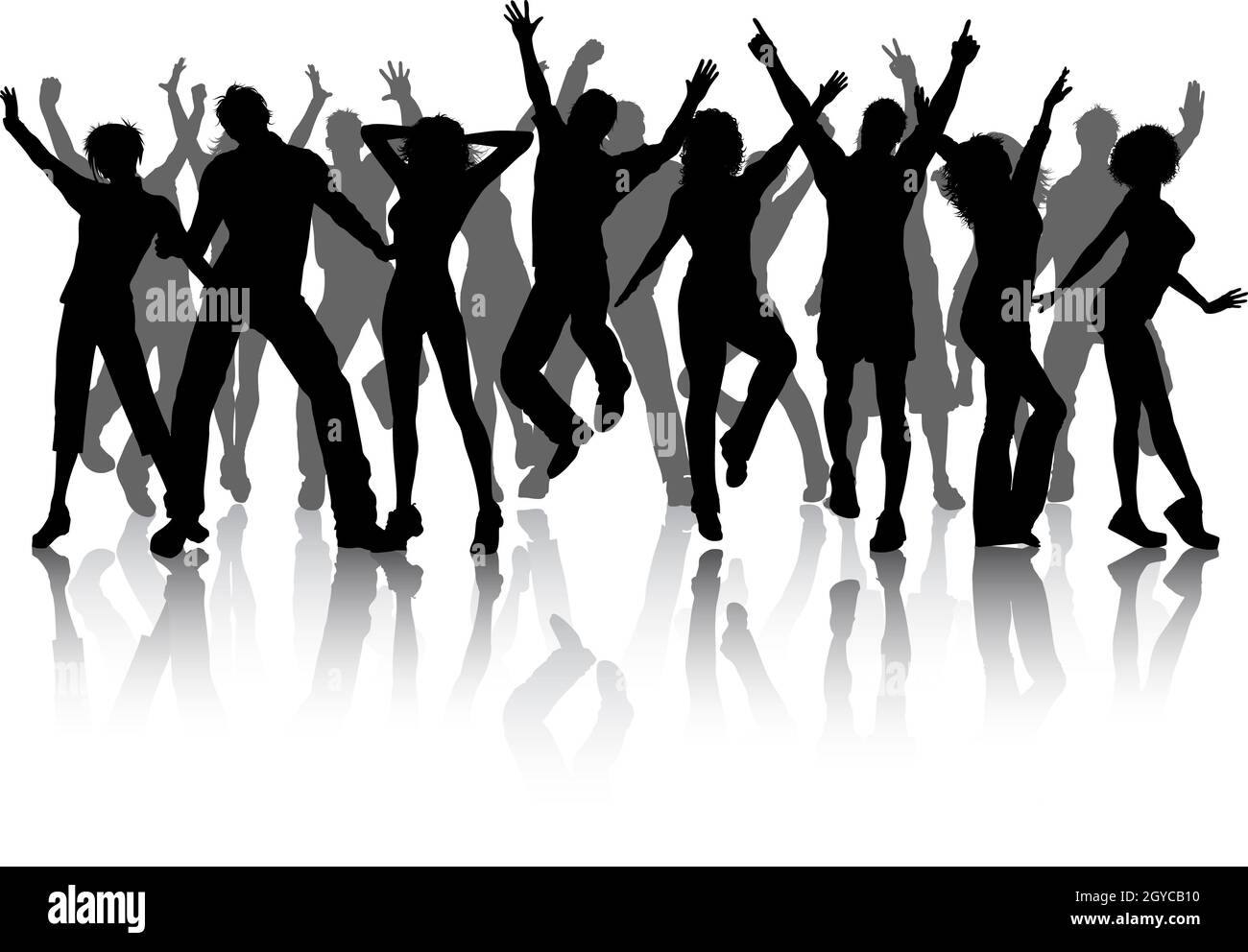 La multitud esta bailando Imágenes recortadas de stock - Alamy