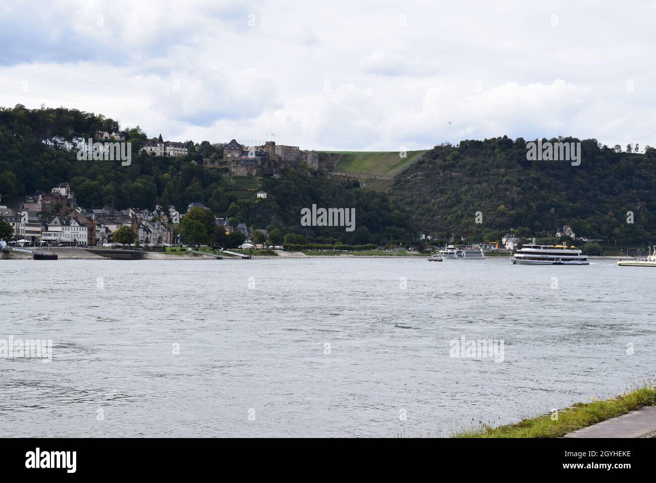 Sankt Goar en el Loreley Foto de stock